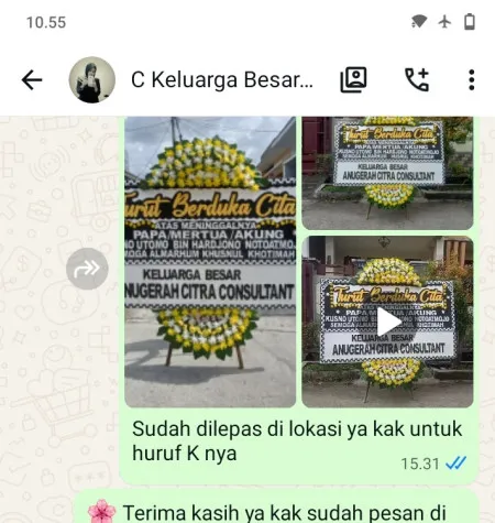 Pengiriman Papan Bunga Duka Jw Marriott Jakarta